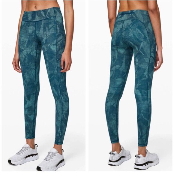 Lululemon Women’s Speed Up Tight 28” – Illusion Tidal Teal (Luxtreme, Pockets) 8 - Picture 1 of 12